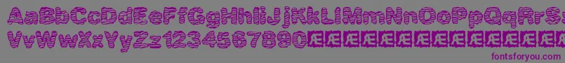 Waver Font – Purple Fonts on Gray Background