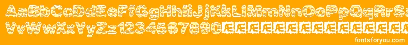 Waver Font – White Fonts on Orange Background