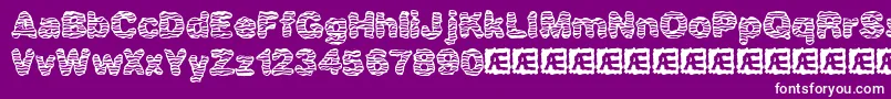 Waver Font – White Fonts on Purple Background