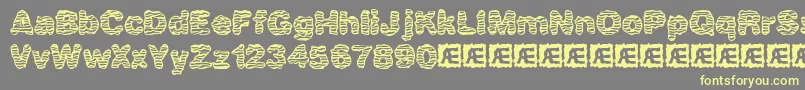 Waver Font – Yellow Fonts on Gray Background