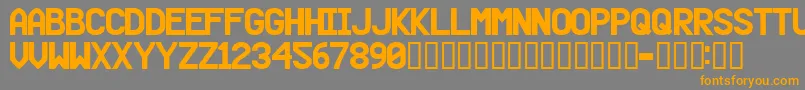 Beer Font – Orange Fonts on Gray Background