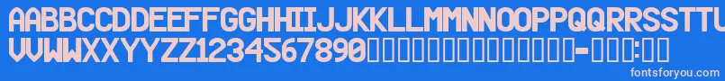 Beer Font – Pink Fonts on Blue Background