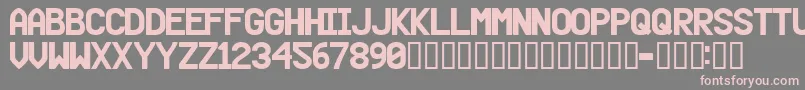 Beer Font – Pink Fonts on Gray Background