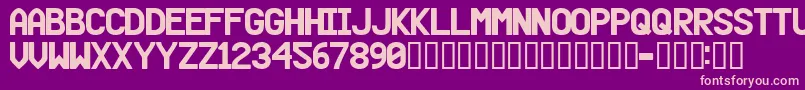 Beer Font – Pink Fonts on Purple Background