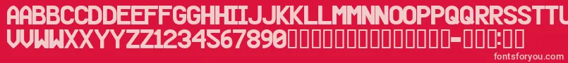 Beer Font – Pink Fonts on Red Background