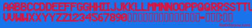 Beer Font – Red Fonts on Blue Background