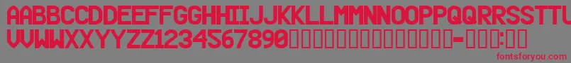 Beer Font – Red Fonts on Gray Background
