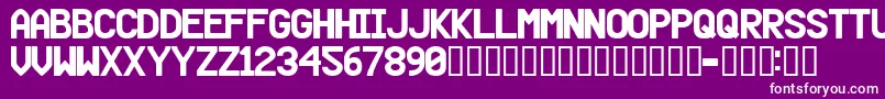 Beer Font – White Fonts on Purple Background