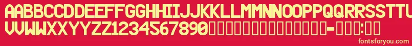 Beer Font – Yellow Fonts on Red Background