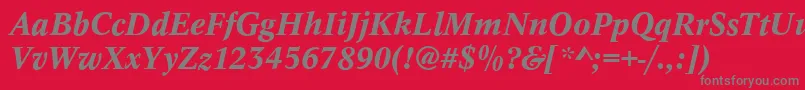 fuente ConceptMediumitalic – Fuentes Grises Sobre Fondo Rojo