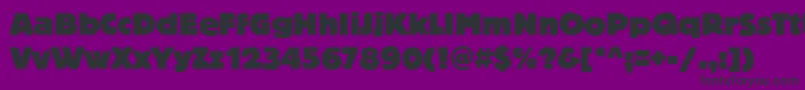 BoulderBold Font – Black Fonts on Purple Background