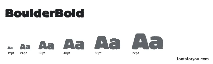 BoulderBold Font Sizes