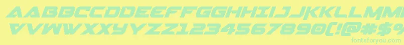 fuente Gemina2ital – Fuentes Verdes Sobre Fondo Amarillo