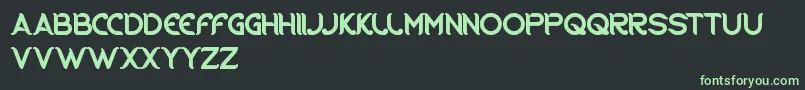 RidingTheWorld Font – Green Fonts on Black Background