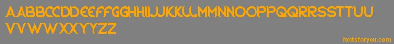 RidingTheWorld Font – Orange Fonts on Gray Background