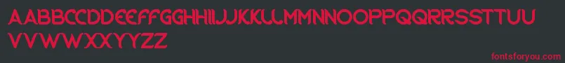 RidingTheWorld Font – Red Fonts on Black Background