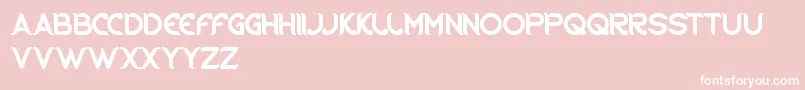 RidingTheWorld Font – White Fonts on Pink Background