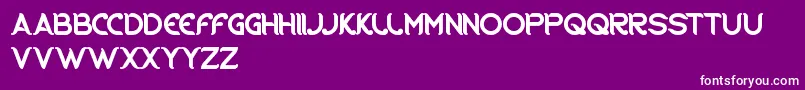 RidingTheWorld Font – White Fonts on Purple Background