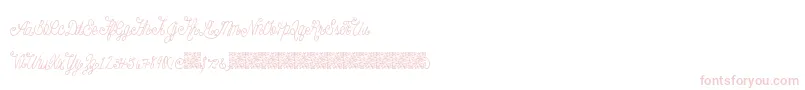 Beautyscript Font – Pink Fonts on White Background