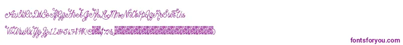 Beautyscript-Schriftart – Violette Schriften