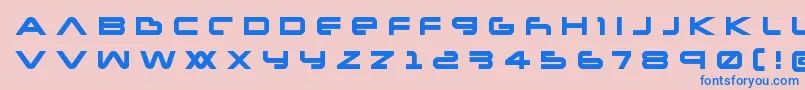 Newmarstitle Font – Blue Fonts on Pink Background