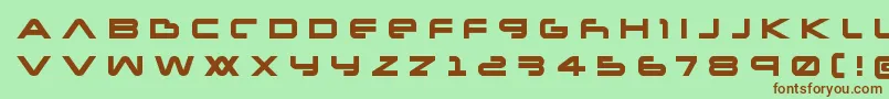 Newmarstitle Font – Brown Fonts on Green Background