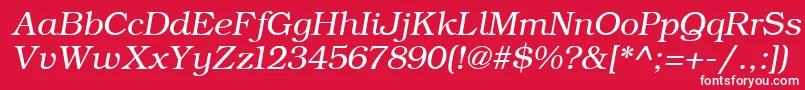 fuente ErBukinistKoi8RItalic – Fuentes Blancas Sobre Fondo Rojo