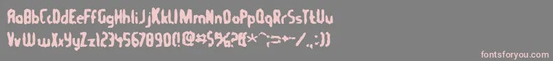 Шрифт Tommygun – розовые шрифты на сером фоне