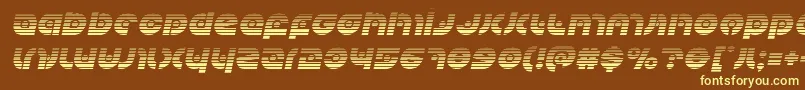 Kovacsspotgradital Font – Yellow Fonts on Brown Background