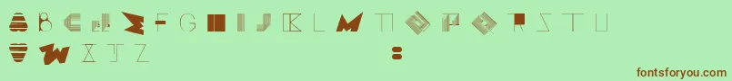 BossMOne Font – Brown Fonts on Green Background