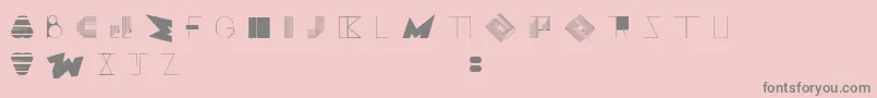 BossMOne Font – Gray Fonts on Pink Background