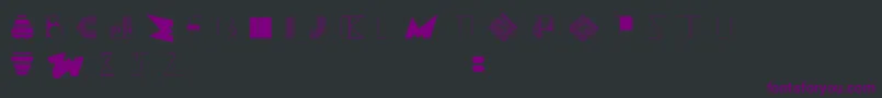 BossMOne Font – Purple Fonts on Black Background