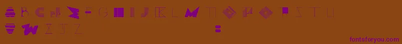 BossMOne Font – Purple Fonts on Brown Background