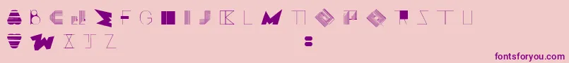 BossMOne Font – Purple Fonts on Pink Background