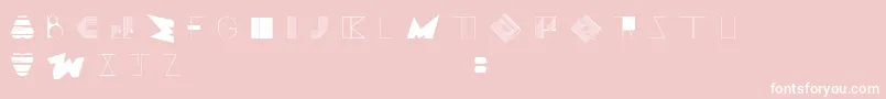 BossMOne-Schriftart – Weiße Schriften auf rosa Hintergrund