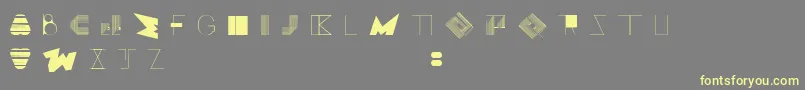 BossMOne Font – Yellow Fonts on Gray Background