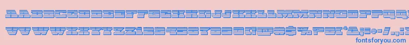 Chicagoexpresschrome Font – Blue Fonts on Pink Background