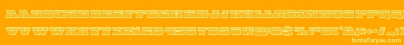 Chicagoexpresschrome Font – Yellow Fonts on Orange Background