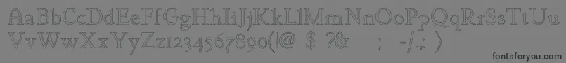 Arkwright Font – Black Fonts on Gray Background