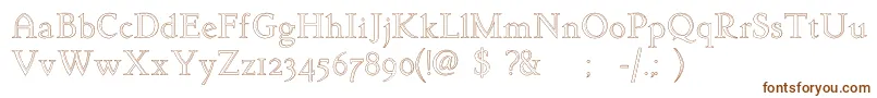 Arkwright Font – Brown Fonts on White Background