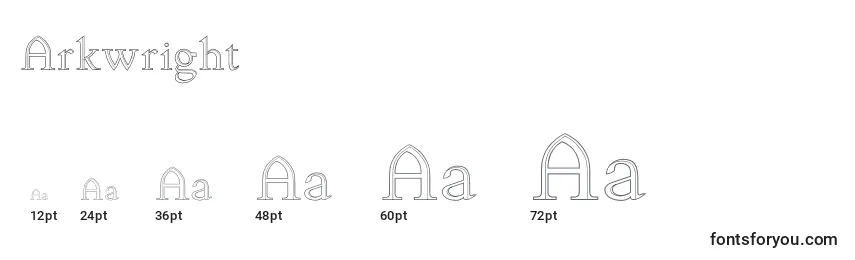 Arkwright Font Sizes