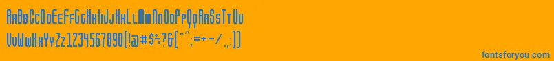 Lisätietoja BrightontwoSmallcapsNbp-fontista BrightontwoSmallcapsNbp-fontti – siniset fontit oranssilla taustalla