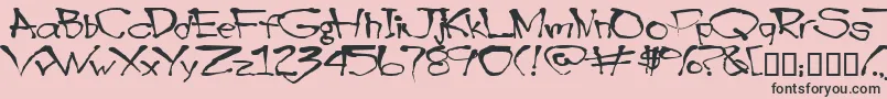Blottooo Font – Black Fonts on Pink Background