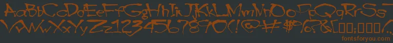 Blottooo Font – Brown Fonts on Black Background