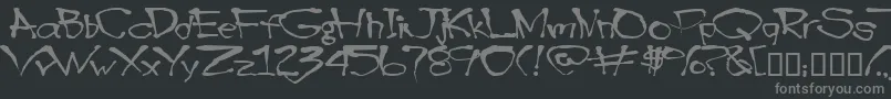 Blottooo Font – Gray Fonts on Black Background