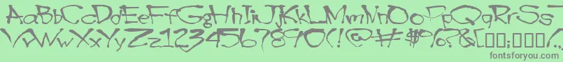 Blottooo Font – Gray Fonts on Green Background