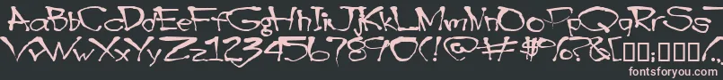 Blottooo Font – Pink Fonts on Black Background