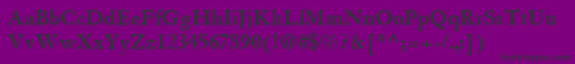 GranjonLtBold Font – Black Fonts on Purple Background