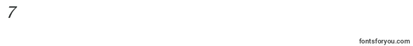 BillitonGothicItalic Font – Fonts for Digit 7