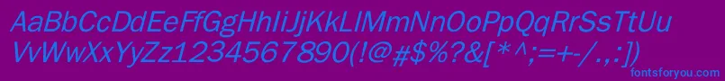 fuente BillitonGothicItalic – Fuentes Azules Sobre Fondo Morado
